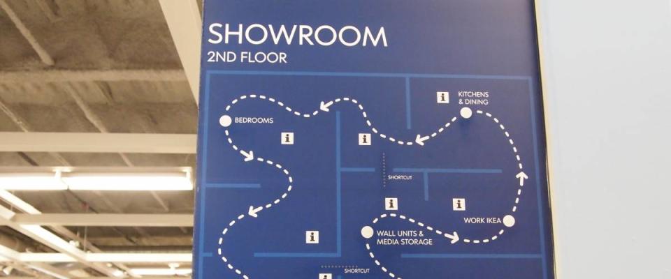 IKEA showroom map