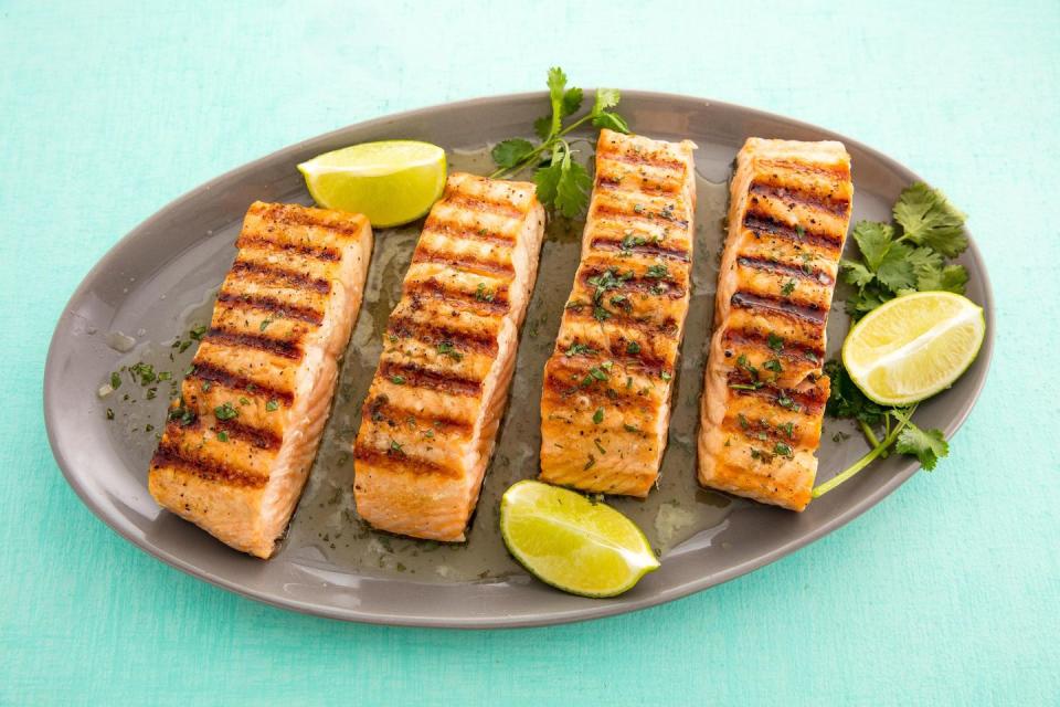 cilantro lime grilled salmon horizontal