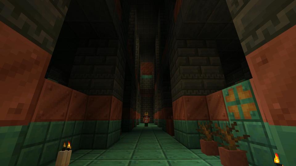 Image of Minecraft 1.21's Trial Chambers and copper bulbs.