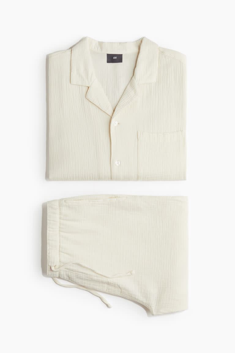 3. H&M Pajama Shirt and Shorts
