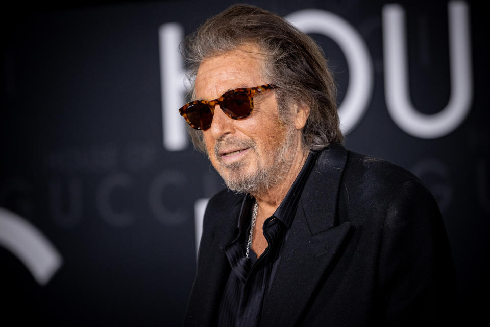 Al Pacino attends the "House of Gucci" premiere in Los Angeles, CA