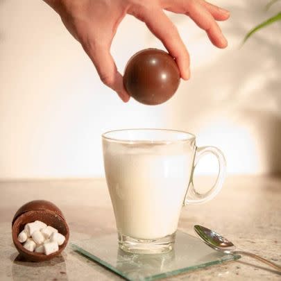 If you want some *drama*, these hot chocolate bombes are delicious AND fun.