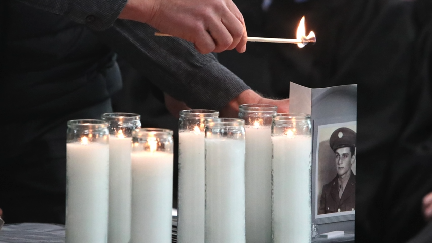 The Rockland County annual Yom HaShoah Holocaust Remembrance Day Ceremony in the Rockland County Courthouse juror's room in New City April 17, 2023.