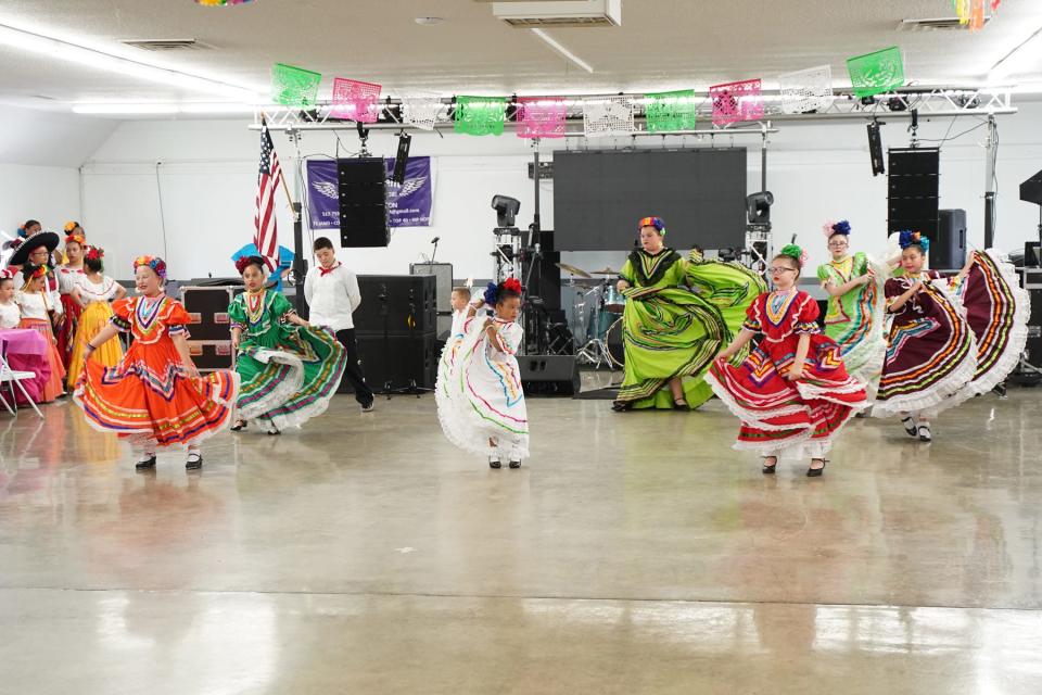 Among the entertainment Saturday during Chico's Cinco de Mayo Parade and Festival were traditional dance routines performed by Tropa de Niños Pequeños inside the Merchants Building at the Lenawee County Fair & Event Grounds.