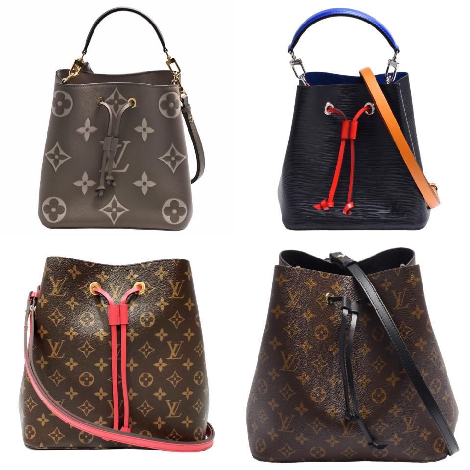 精品包、飾品必買推薦��Louis Vuitton Neonoe MM側背水桶包！圖片來源：Yahoo奇摩購物中心