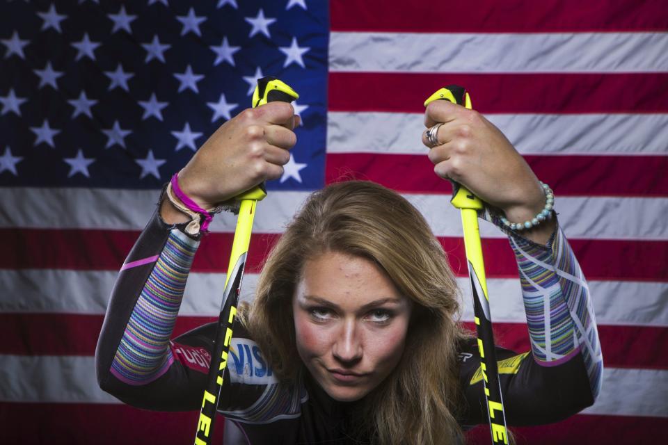 Olympic alpine skier Mikaela Shiffrin poses for a portrait during the 2013 U.S. Olympic Team Media Summit in Park City, Utah