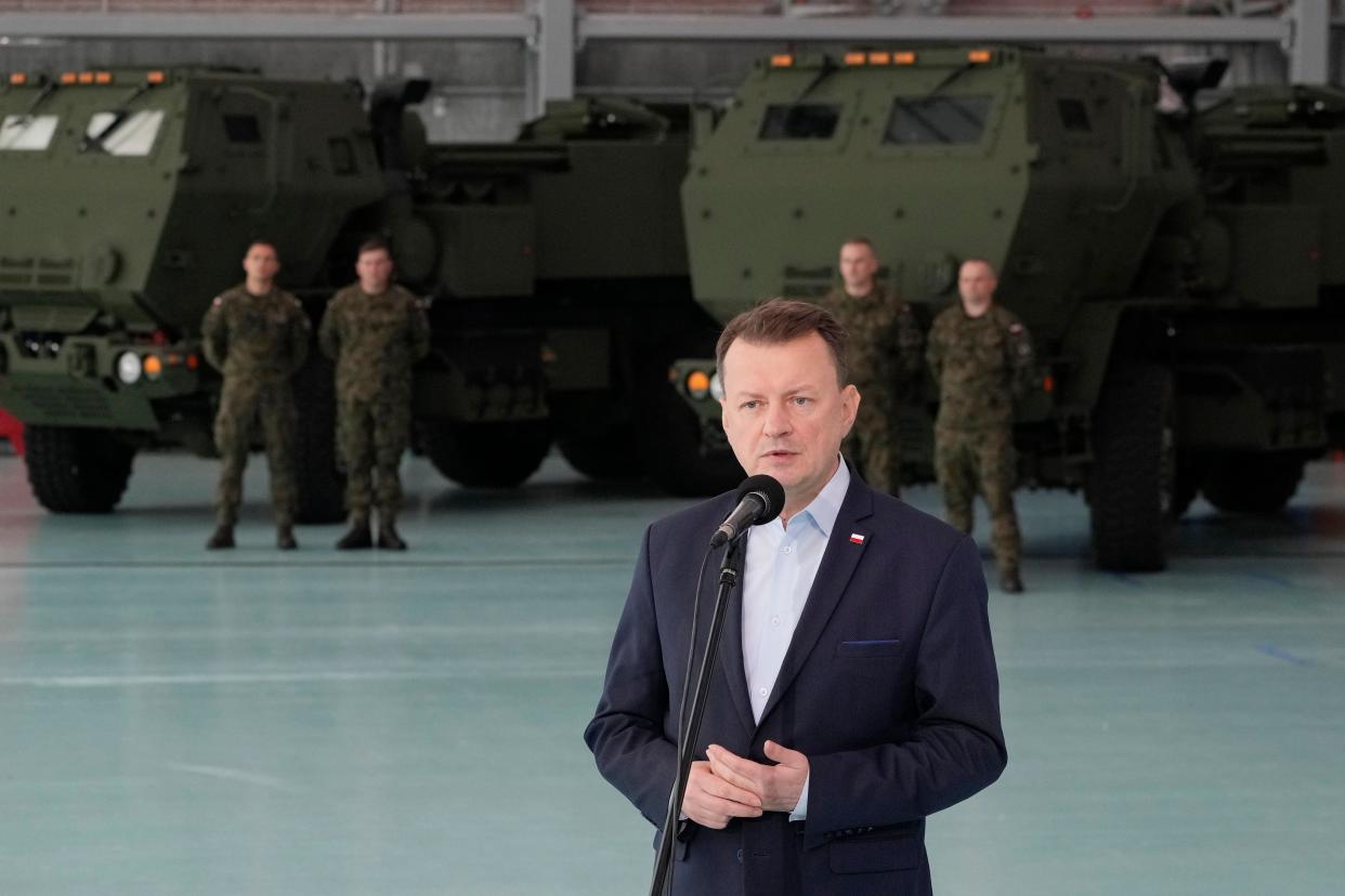 File photo: Poland’s Defense Minister Mariusz Blaszczak (Copyright 2023 The Associated Press. All rights reserved)