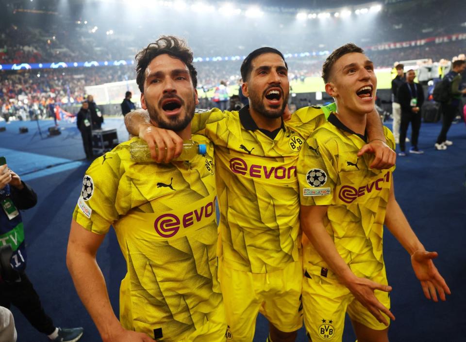 Borussia Dortmund will be underdogs heading into Saturday’s Champions League final (Reuters)