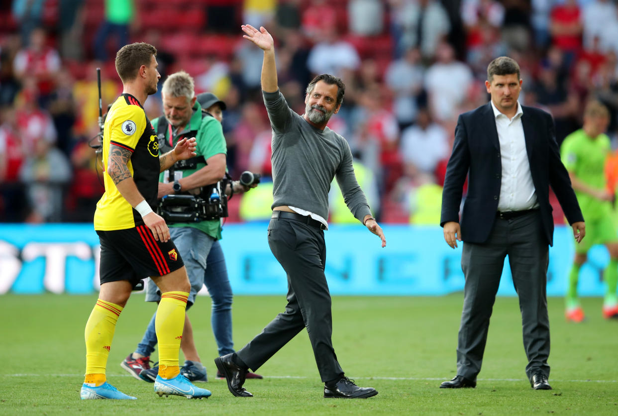 Quique Sanchez Flores will be pleased with his side on his return to Watford. (Photo by Marc Atkins/Getty Images)