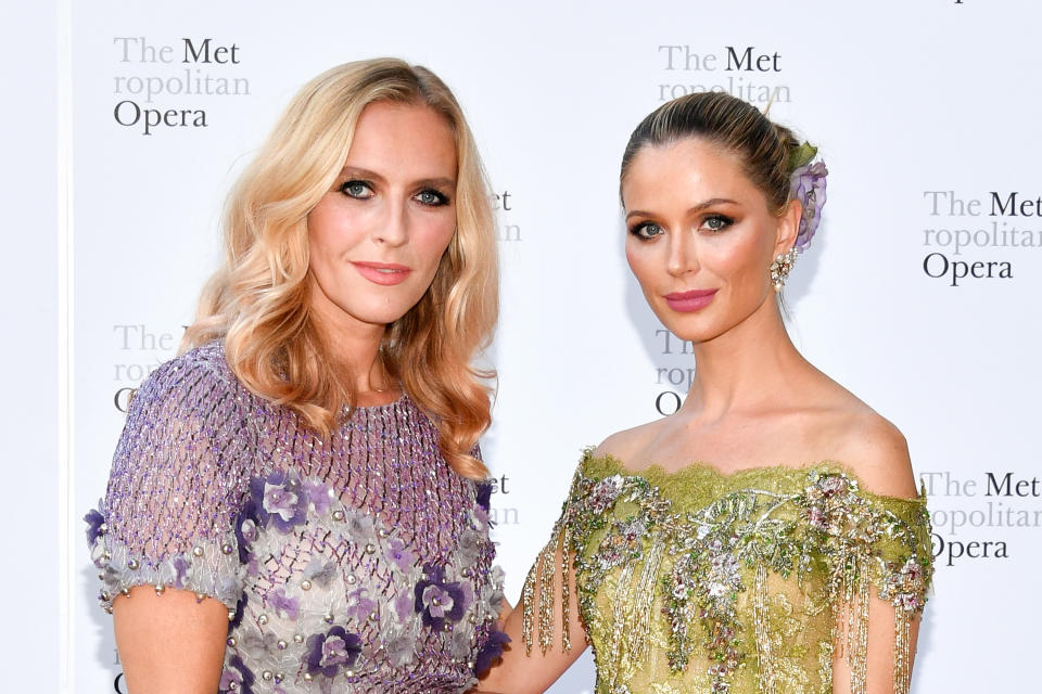 Chapman (right) and her business partner, Keren Craig, didn’t think it was “appropriate” to promote Marchesa after the Weinstein allegations broke. (Photo: Dia Dipasupil/Getty Images)