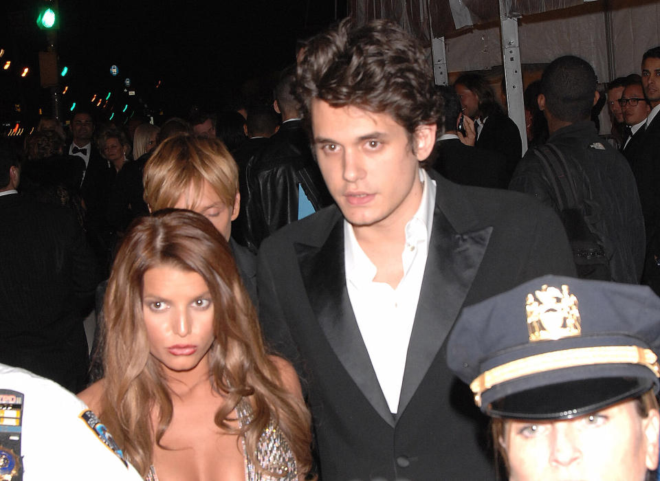 Jessica Simpson and John Mayer at the Metropolitan Museum of Art in New York City. (Photo: Ryan Born via Getty Images)