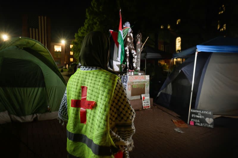 Pro-Palestinian encampment at George Washington University