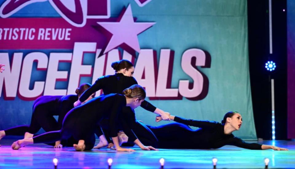 Dancers from Pueblo West's Second Street Dance Company  give their national grand championship-winning performance of "Throat" at the 2023 Kids Artistic Revue Dance Finals.