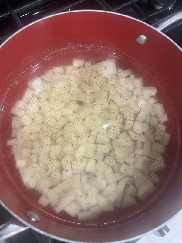 Miranda Lambert's Potato Salad Potato Process<p>Courtesy of Dante Parker</p>