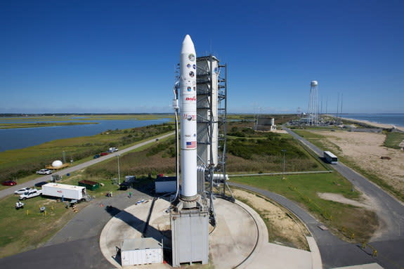 NASA is making final preparations to launch the lunar LADEE probe at 11:27 p.m. EDT Friday, Sept. 6, from NASA's Wallops Flight Facility on Wallops Island, Va. Image released Sept. 5, 2013.