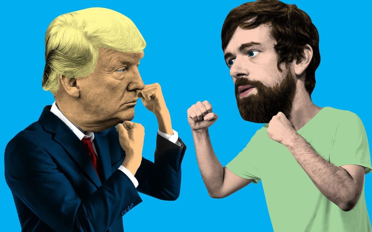 Donald Trump and Jack Dorsey - The Telegraph/The Telegraph