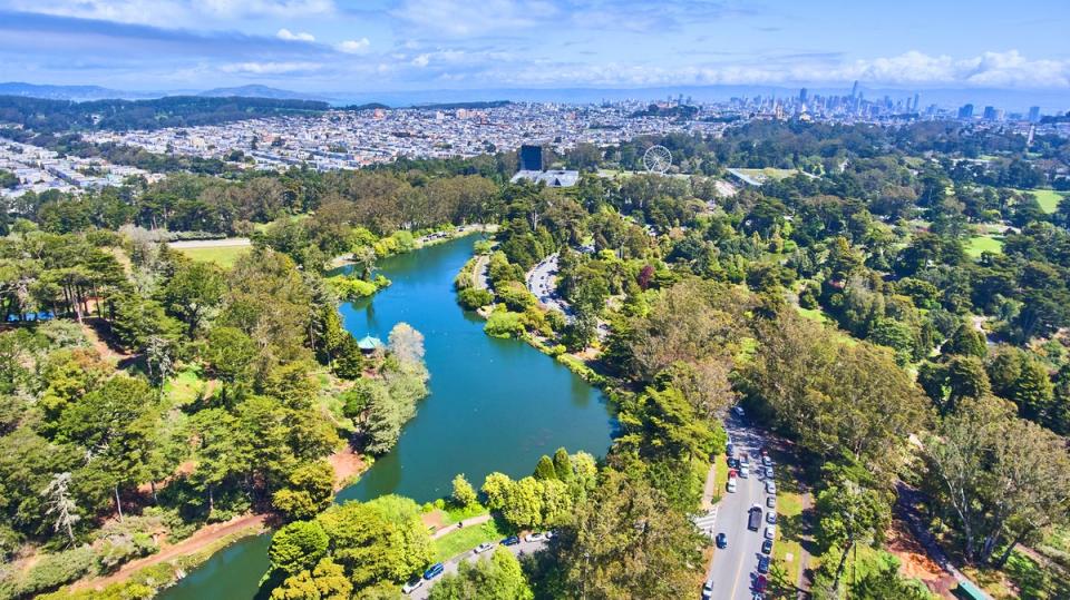 On the periphery of Haight-Ashbury, Golden Gate Park is one of the most popular green spaces in America (Getty)
