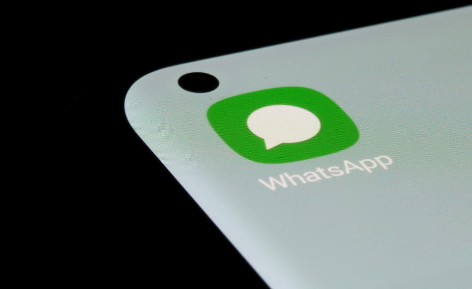 WhatsApp app is seen on a smartphone in this illustration taken, July 13, 2021. REUTERS/Dado Ruvic/Illustration