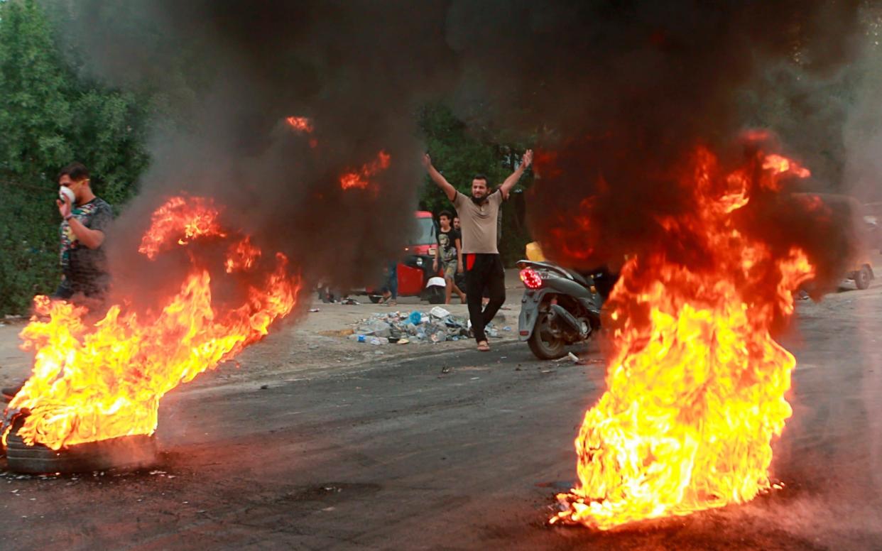 The latest clashes took place around Sadr City, a Shia district in the south of Baghdad - AP