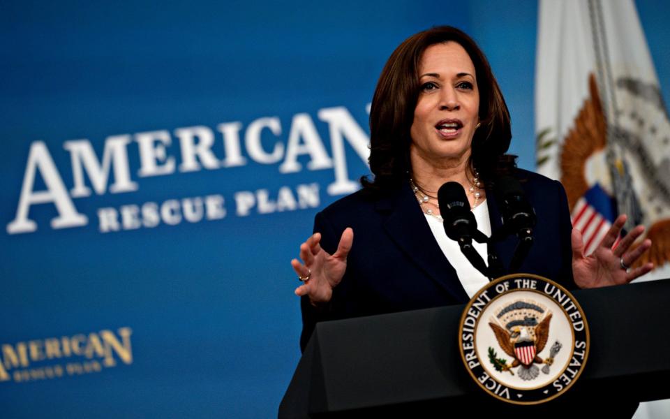 Vice President Kamala Harris has been put in charge of tackling the White House approach to the migrant crisis at the southern border - Shutterstock