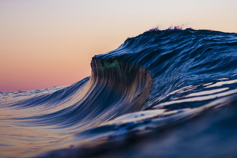 Vibrant wave photography