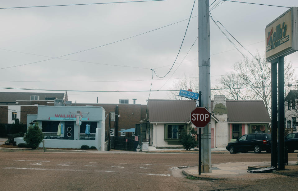 Parts of Fondren, a bustling north Jackson neighborhood, are included in the state's Capitol Complex Improvement District. (Imani Khayyam for NBC News)