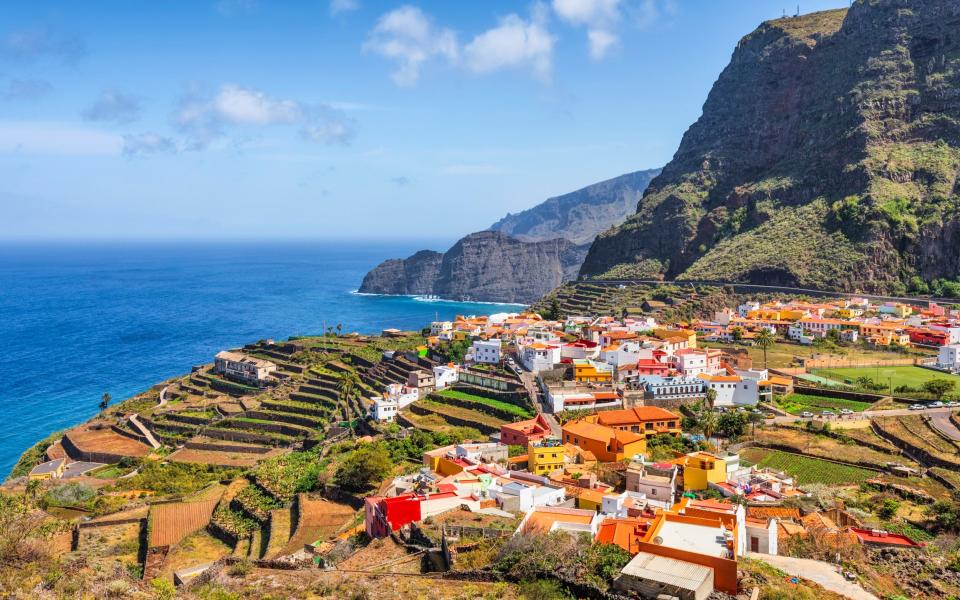 La Gomera, where the lush forests, dramatic gorges, banana plantations and hillsides carpeted with mango, papaya and orange trees make you feel as if you have travelled to the other side of the world