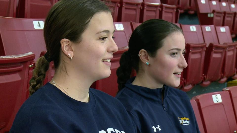 Maggie Mitani, left and Holly Borett, right. Mitani was successfully treated for thyroid cancer last year after she spotted a lump on her neck, one that Borrett pushed her to get checked out. 