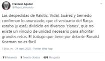 Una opinión que comparte el periodista Francesc Aguilar, de ‘Mundo Deportivo’. (Foto: Twitter / <a href="http://twitter.com/FApor_elmundo/status/1309190039960780800" rel="nofollow noopener" target="_blank" data-ylk="slk:@FApor_elmundo;elm:context_link;itc:0;sec:content-canvas" class="link ">@FApor_elmundo</a>).