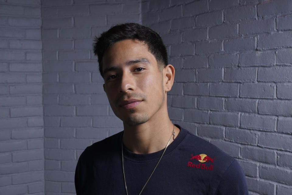 Victor Montalvo, also known as B-Boy Victor, poses for a portrait during the media day for Red Bull BC One World Finals, Friday, Nov. 11, 2022, in New York. The International Olympic Committee announced two years ago that breaking would become an official Olympic sport, a development that divided the breaking community between those excited for the larger platform and those concerned about the art form’s purity. (AP Photo/Frank Franklin II)