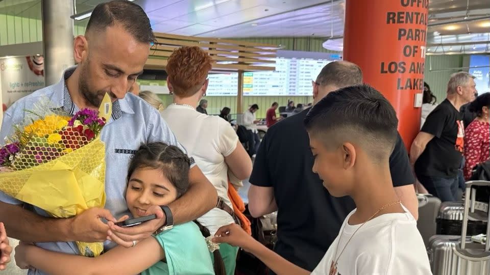 Ahmad Roman sends an update that he’s finally seen his daughter for the first time in almost three years. - Courtesy Christine Yoon