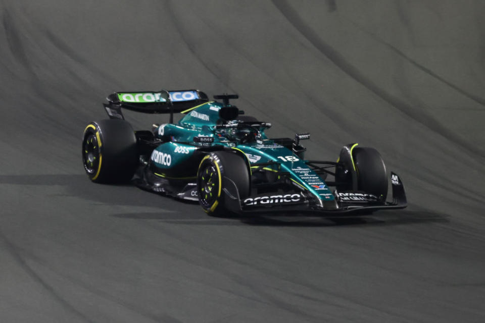 Lance Stroll of Aston Martin Aramco during the Formula 1 Saudi Arabian Grand Prix at Jeddah Corniche Circuit in Jeddah, Saudi Arabia on March 9, 2024. (Photo by Jakub Porzycki/NurPhoto via Getty Images)