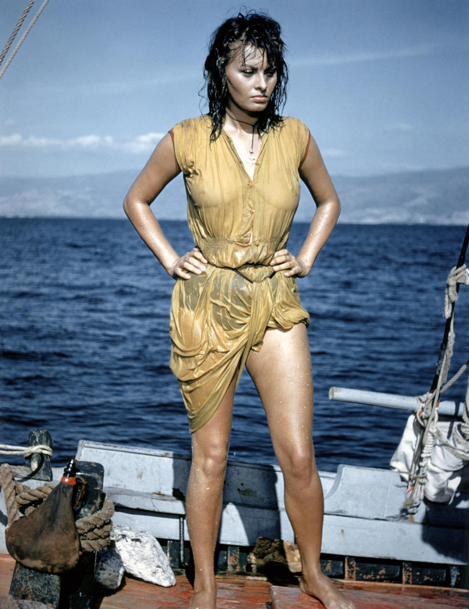 Sophia Loren en 1957 es la inspiración de Mugler para Kardashian Getty Images