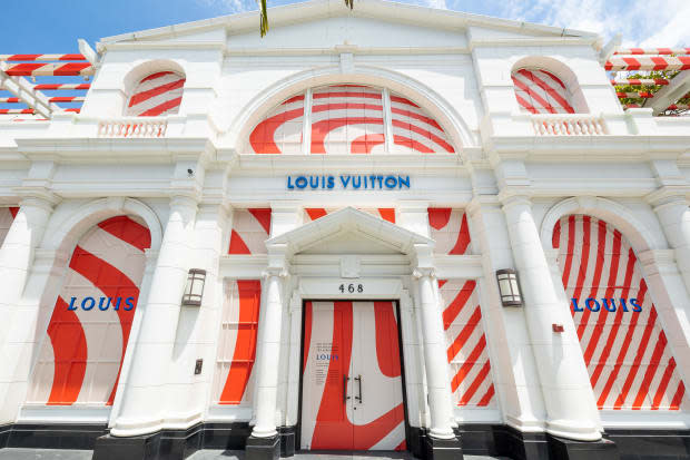 "200 Trunks, 200 Visionaries: The Exhibition" exterior.<p>Photo: Courtesy of Louis Vuitton</p>