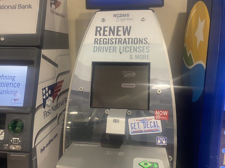 New NC DMV kiosk (Joseph Holloway/CBS 17)