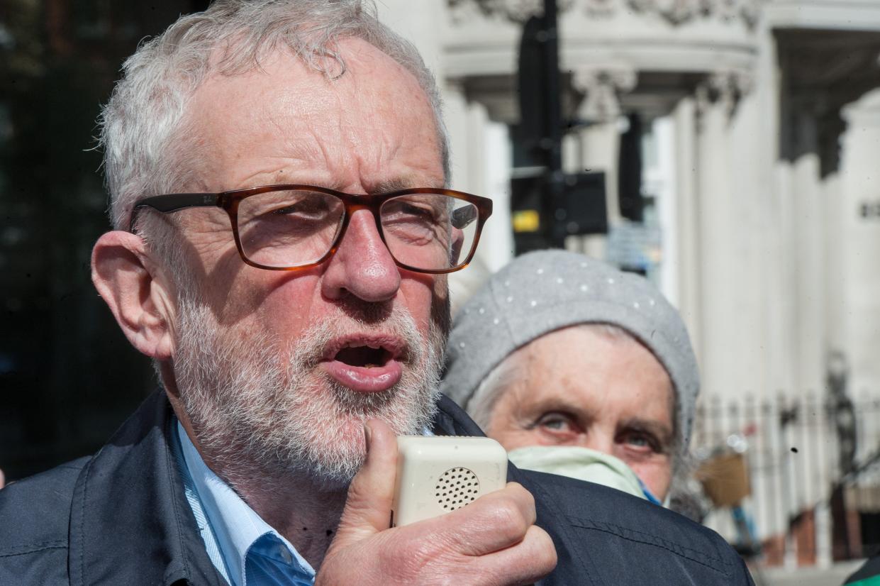 <p>The former Labour leader also hit out at his suspension from the parliamentary party</p> (Getty Images)