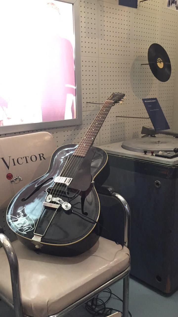 One of BB King's legendary guitars which is on display in the museum. Source: Supplied