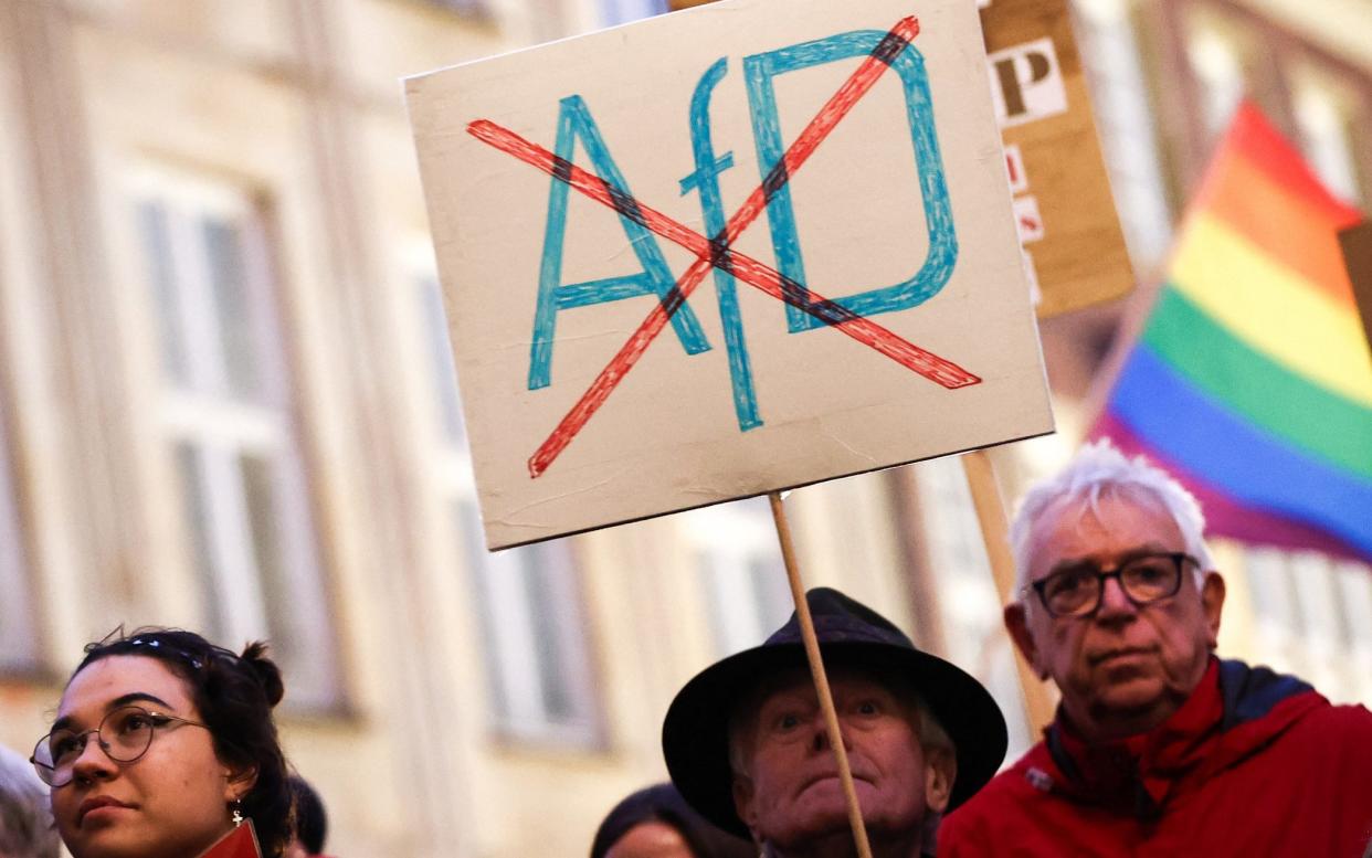 Anti-AfD proteters in Munster