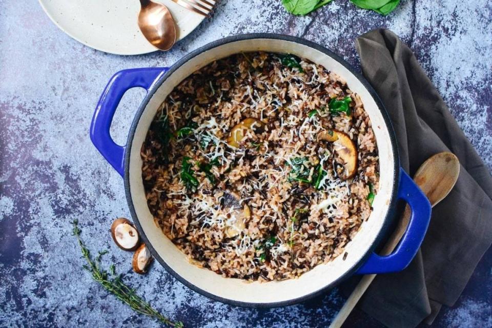 Chicken and Wild Rice with Mushroom Casserole