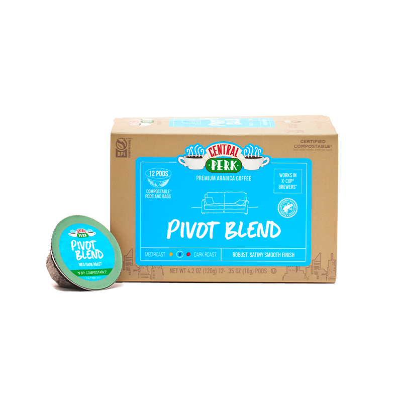 Central Perk Coffee Pivot Blend Medium Dark Roast K-Cup Pods