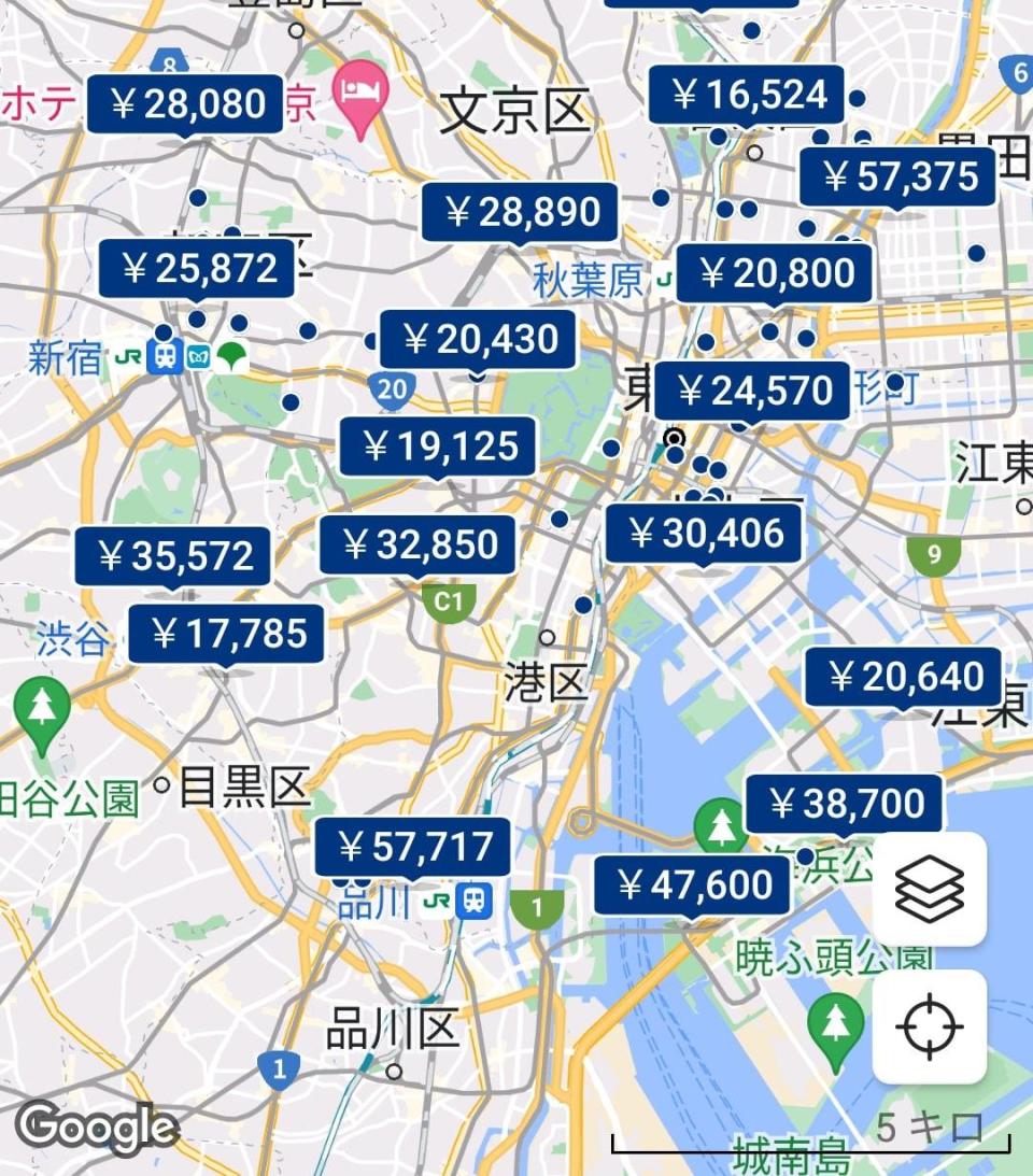 日本東京目前住宿價格高昂。（圖／翻攝自臉書日本人的歐吉桑 ・台湾在住の日本人のおじさん）