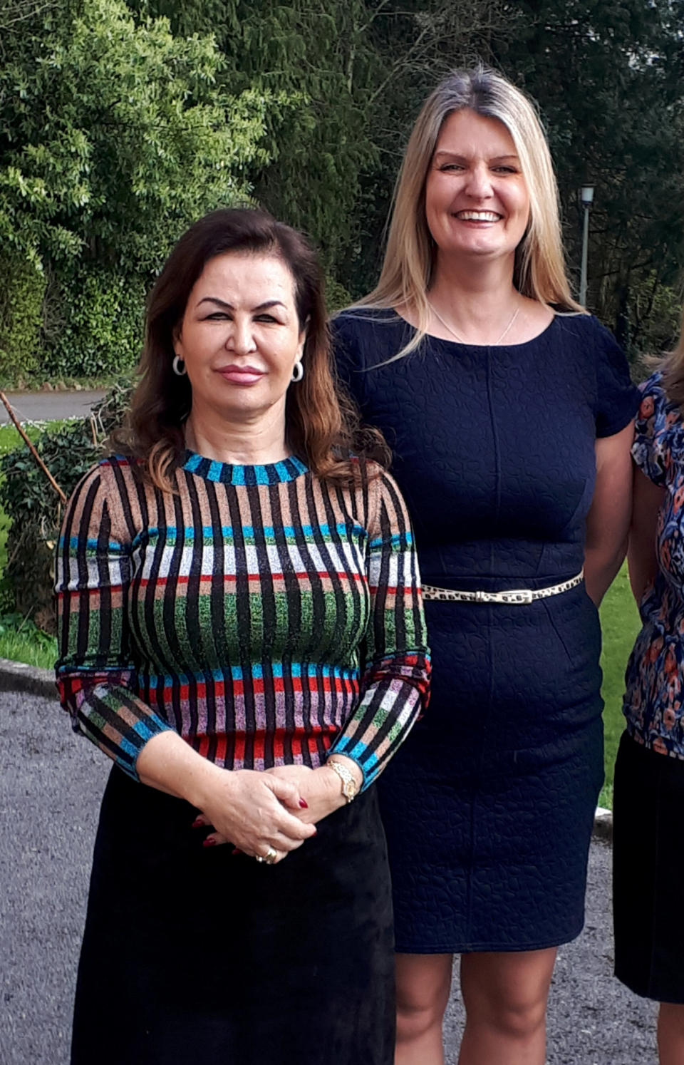 The managing director of Avon Care Homes, Christina Bila (left) with regional manager Julia Rea. (SWNS)