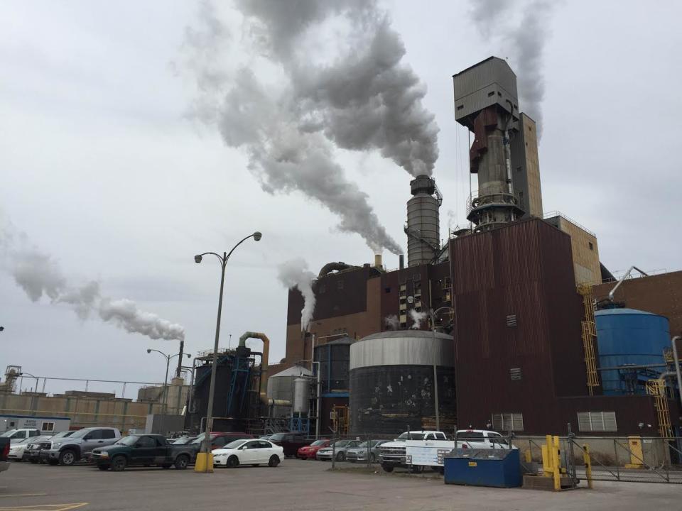 One of the conditions of the mill's new five-year operating permit is that emissions of particulate matter must be 80 per cent lower than what was measured coming out of the stack last summer.