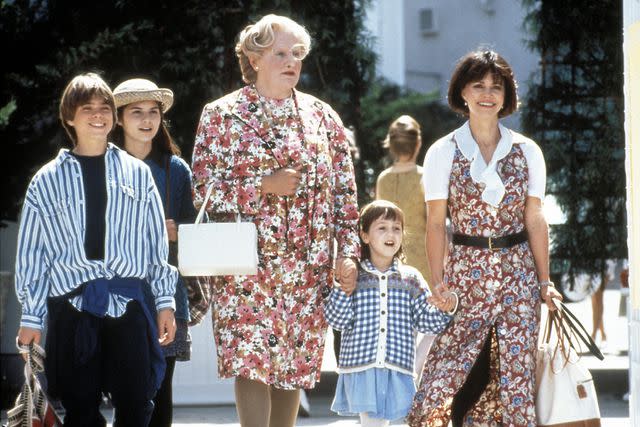 <p>Phil Bray/20th Century Fox Photo</p> Film Still from Mrs. Doubtfire Matthew Lawrence, Lisa Jakub, Robin Williams, Mara Wilson, Sally Field.