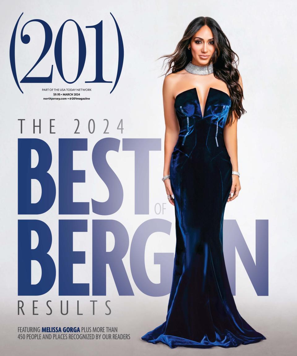 Melissa Gorga appears on the March 2024 issue of (201) Magazine