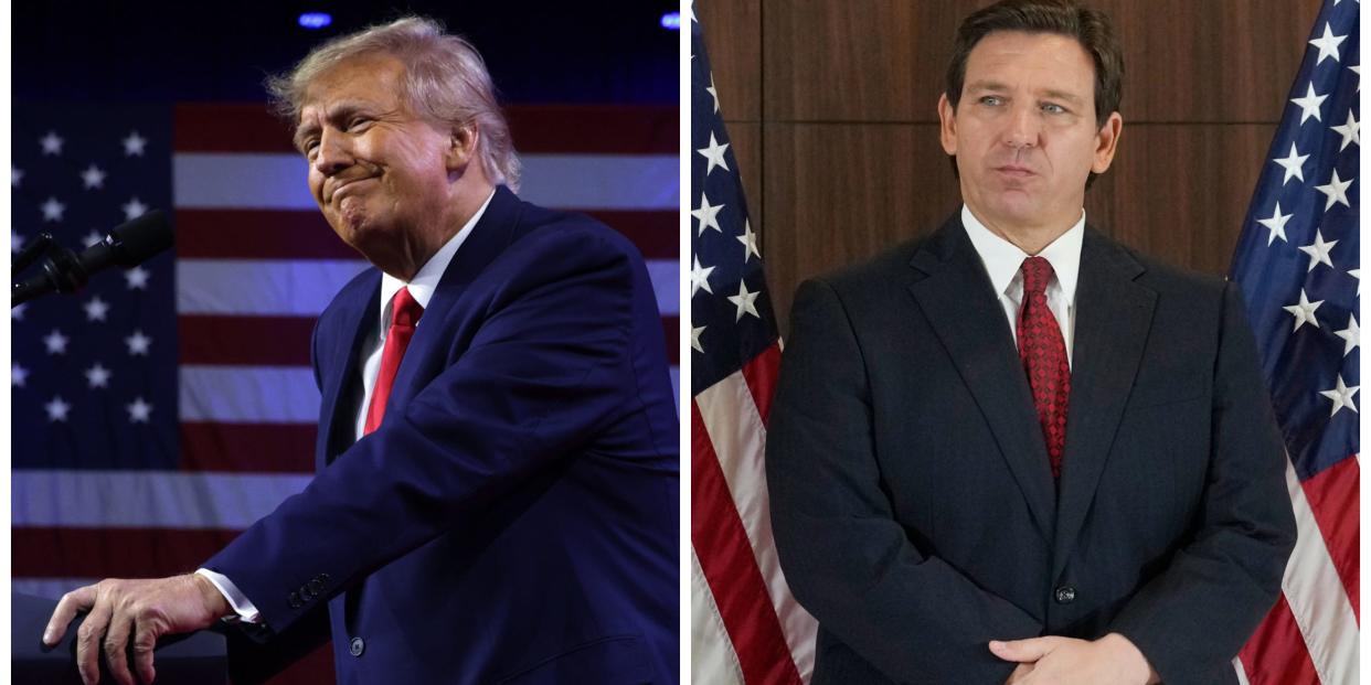 Donald Trump and Ron DeSantis