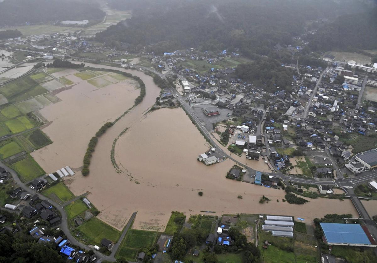 Heavy rain pounds northcentral Japan leaving 1 person dead and several others missing