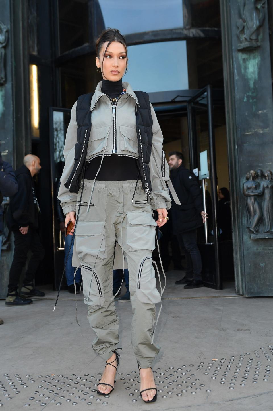 bella hadid cargo pants