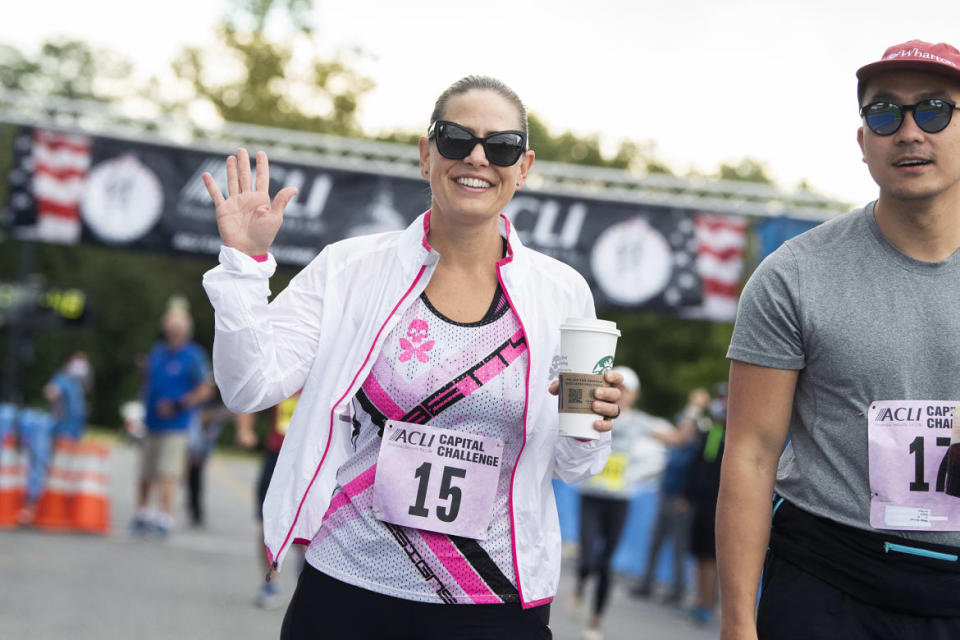 <div class="inline-image__title">1235576089</div> <div class="inline-image__caption"><p>Sen. Kyrsten Sinema, walks the ACLI Capital Challenge 3 Mile Team Race in Anacostia Park on Sept. 29, 2021</p></div> <div class="inline-image__credit">Tom Williams</div>