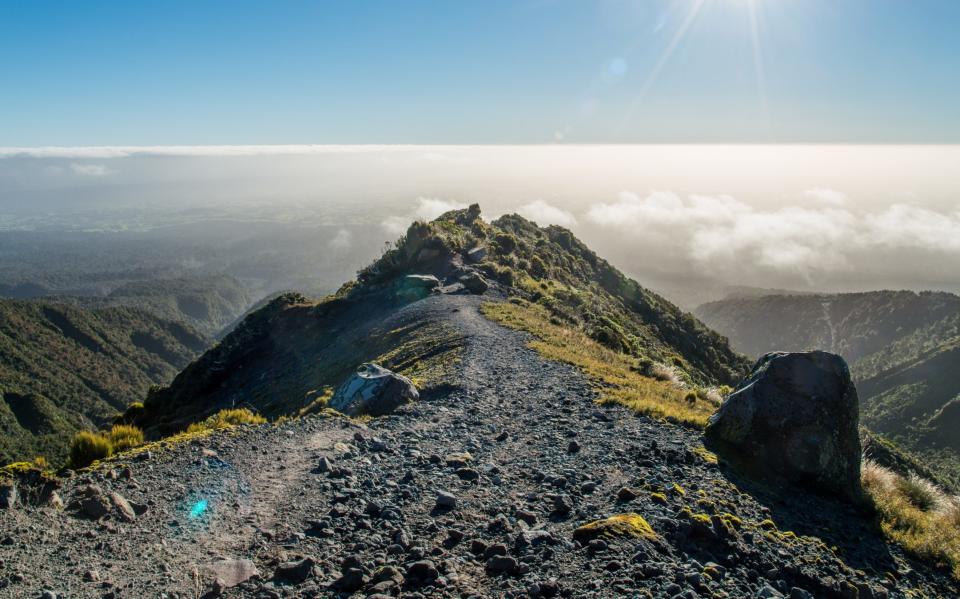 Mount Taranaki is the second tallest peak on the north island at more than 8000ft